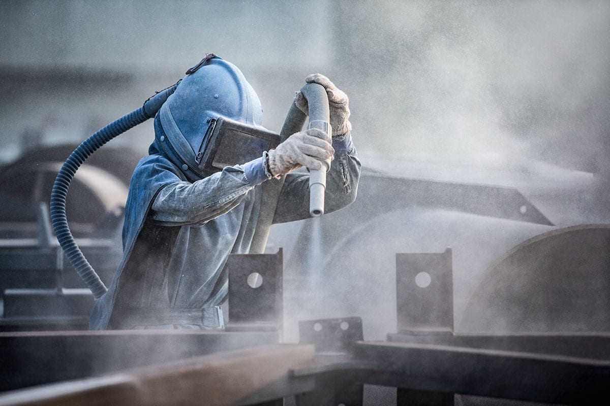 Mobile shot blasting and cleaning Shot blasting Surrey